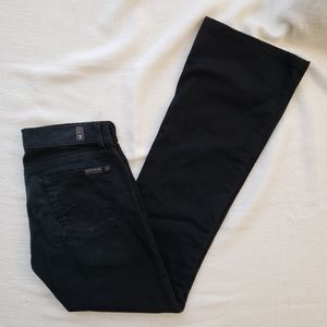 7 For All Mankind Black Boot Cut Jeans Size 25